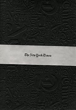 New York Times Embossed A5 Notebook (Ruled Pages) 