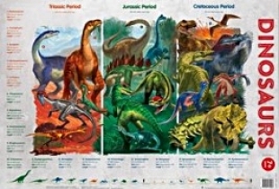 Dinosaurs chart  (laminated, 520x760mm) 