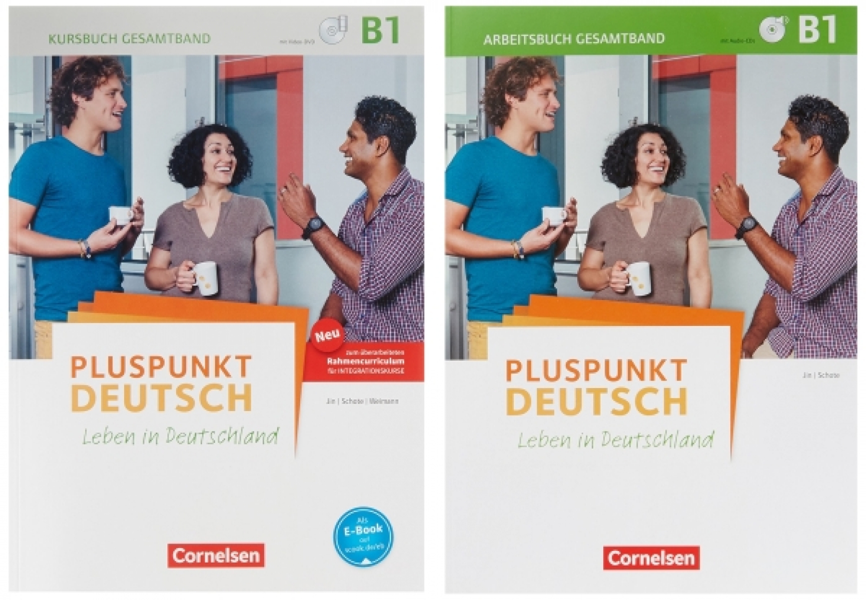 Schote Joachim Pluspunkt Deutsch - Leben in Deutschland B1. Arbeitsbuch und Kursbuch +CD Paket 