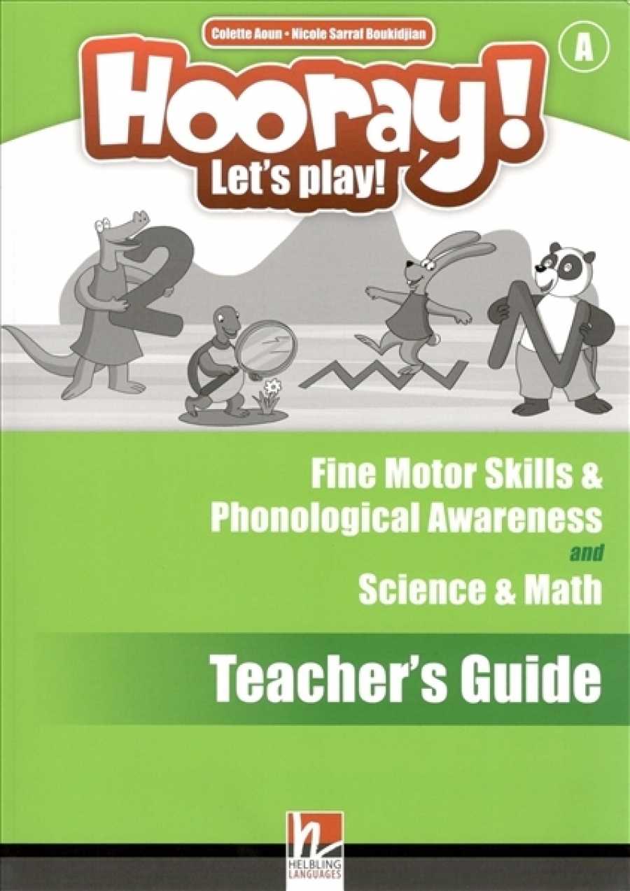 Boukidjian Sarraf Hooray! Let's Play! A Science & Math and Fine Motor Skills & Phonological Awareness Activity Book Teacher's Guide 