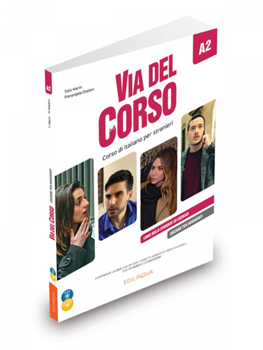 Telis Marin Via del Corso A2 Libro del professore + 2CD+DVD 