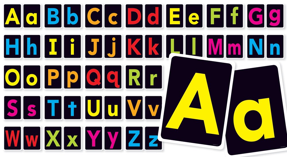 Big Letters A-Z Bulletin Board (52 pieces) 