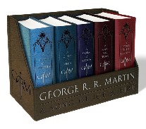 Martin George R. George R. R. Martin's a Game of Thrones Leather-Cloth Boxed Set (Song of Ice and Fire Series): A Game of Thrones, a Clash of Kings, a Storm of Swords, 