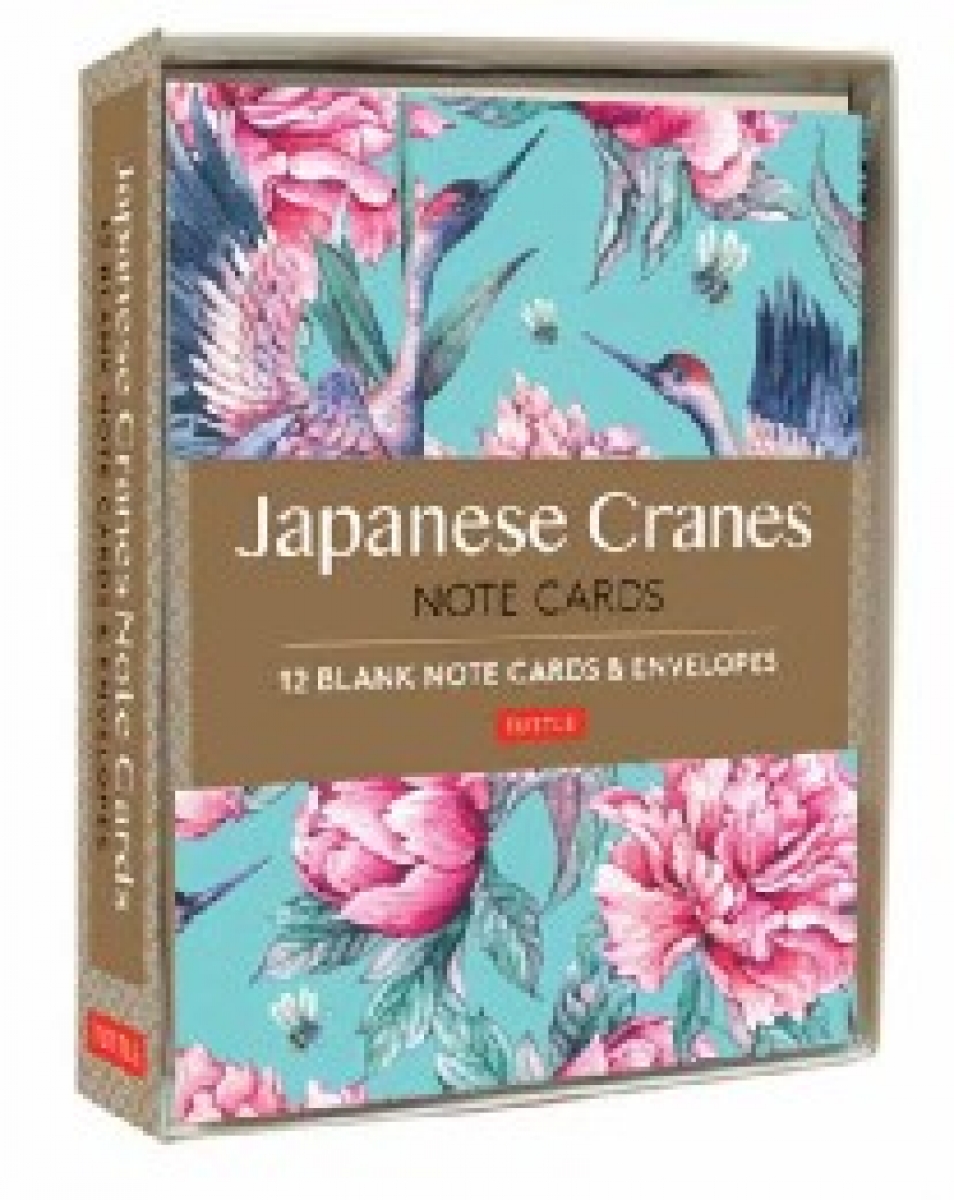 Japanese Cranes Note Cards (x 12) 