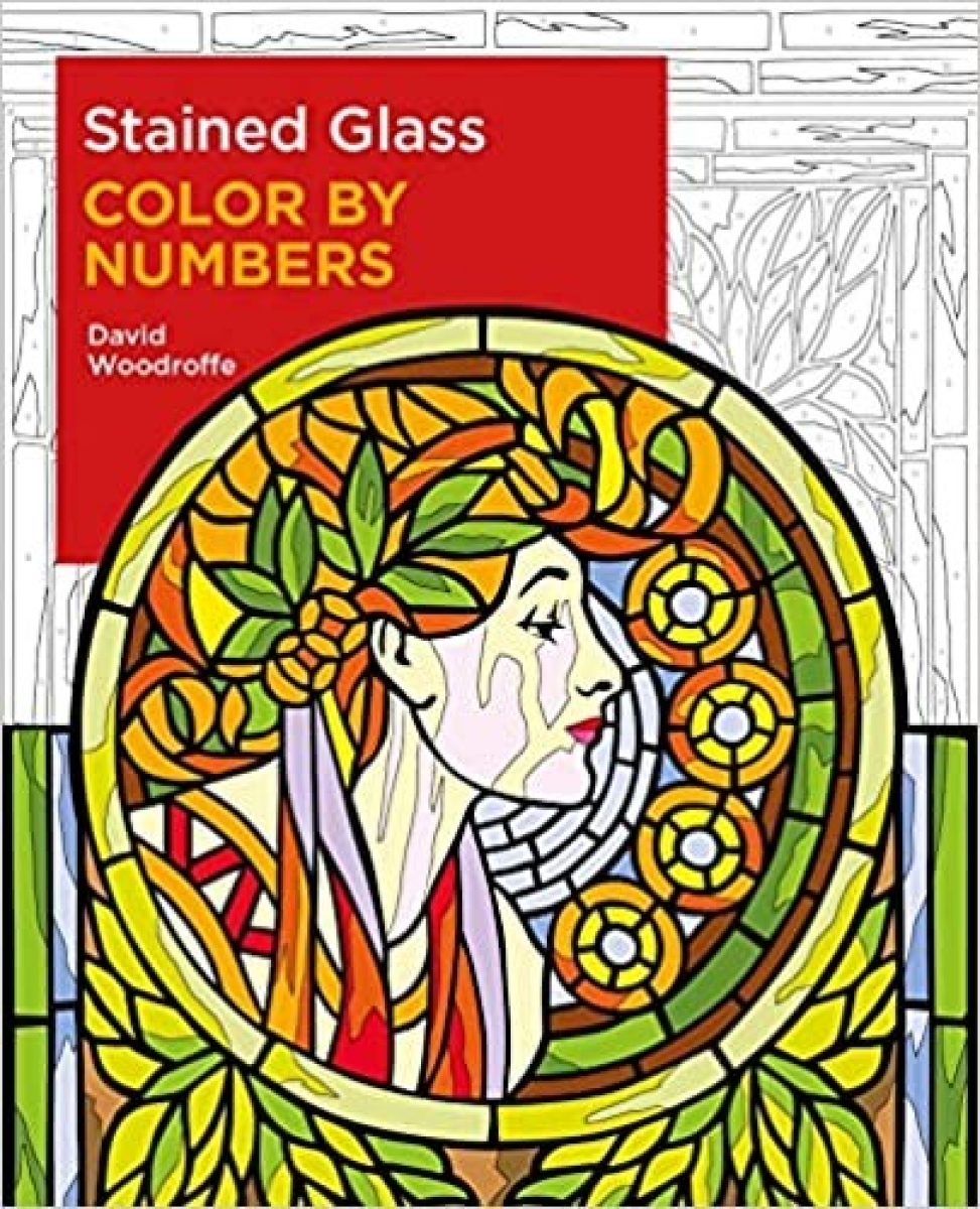 Woodroffe David Stained Glass Color by Numbers 
