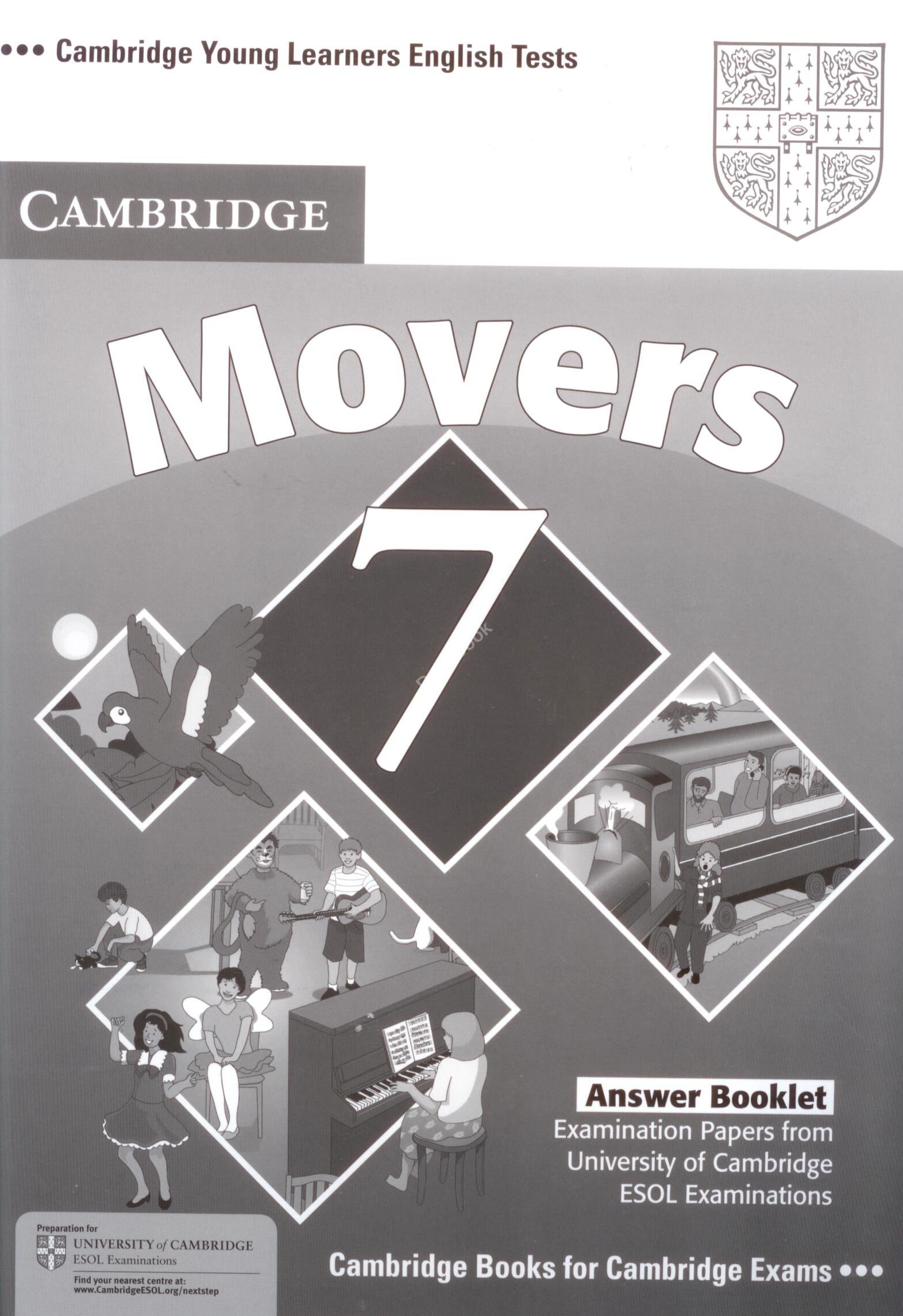 Cambridge E. Cambridge Young Learners English Tests Movers 7 Answer Booklet 