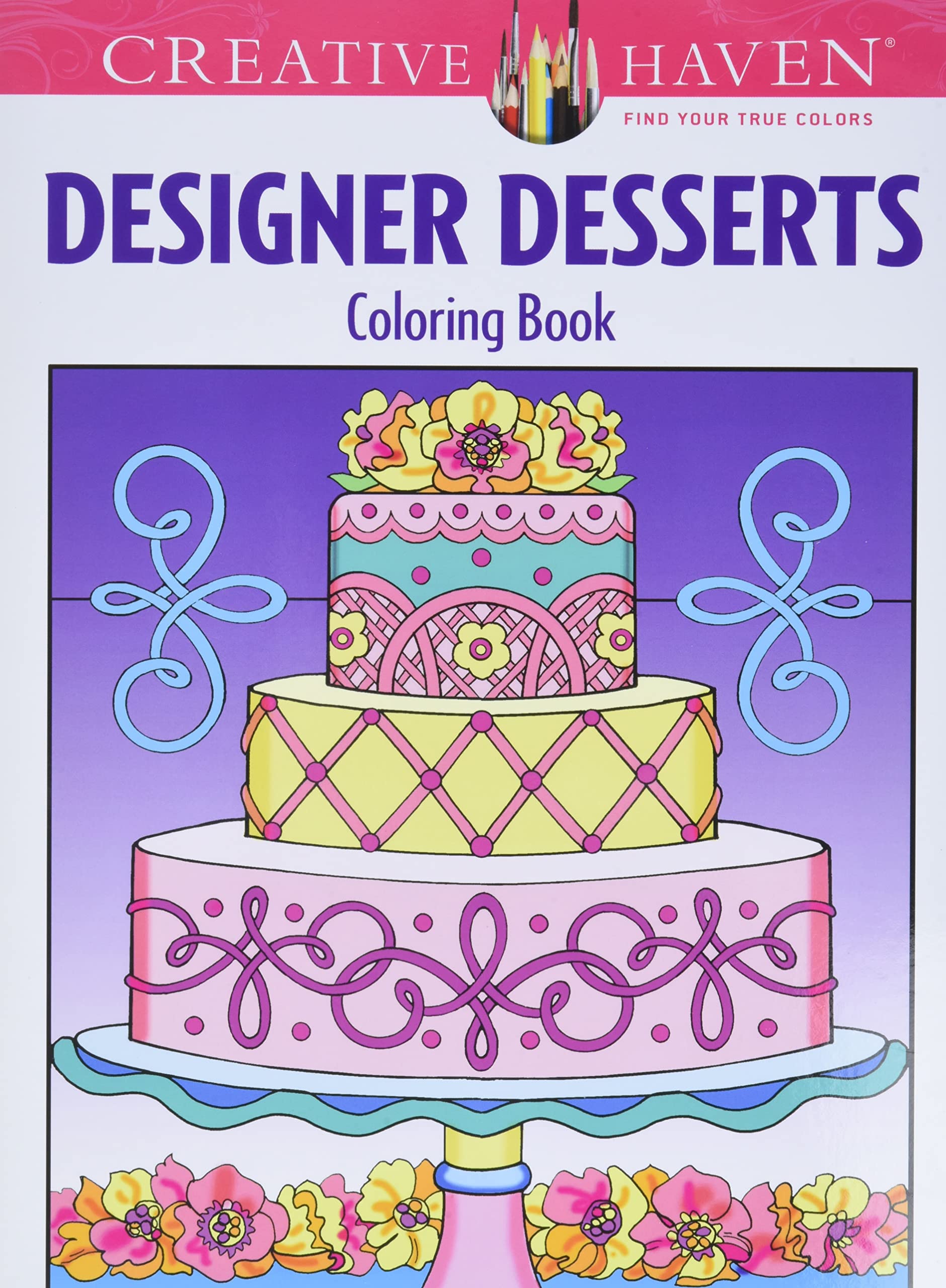 Miller, Eileen Creative Haven Designer Desserts Coloring Book 