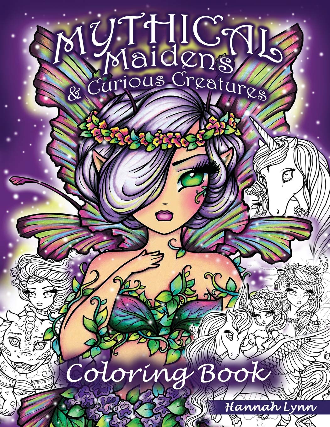 Lynn Hannah Mythical Maidens & Curious Creatures Coloring Book 