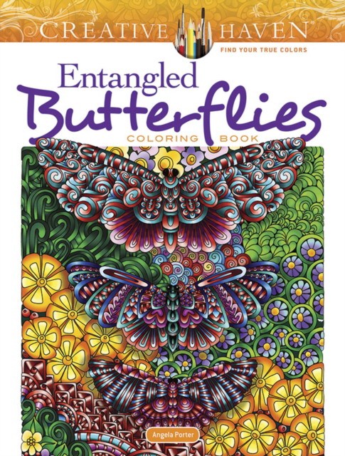 Porter Angela Creative Haven Entangled Butterflies Coloring Book 