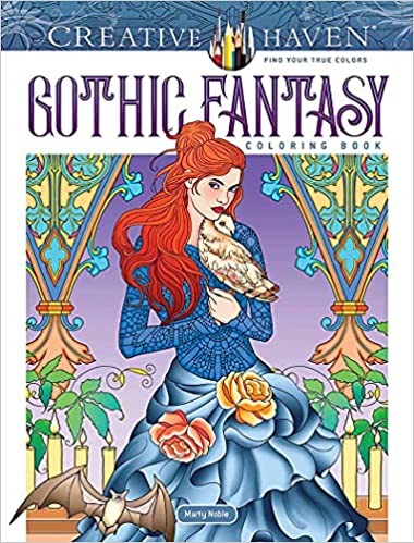Noble Marty Creative Haven Gothic Fantasy Coloring Book 