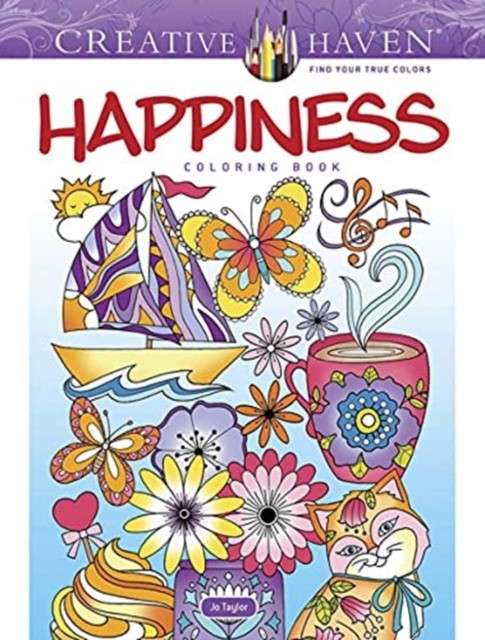 Taylor Jo Creative Haven Happiness Coloring Book 