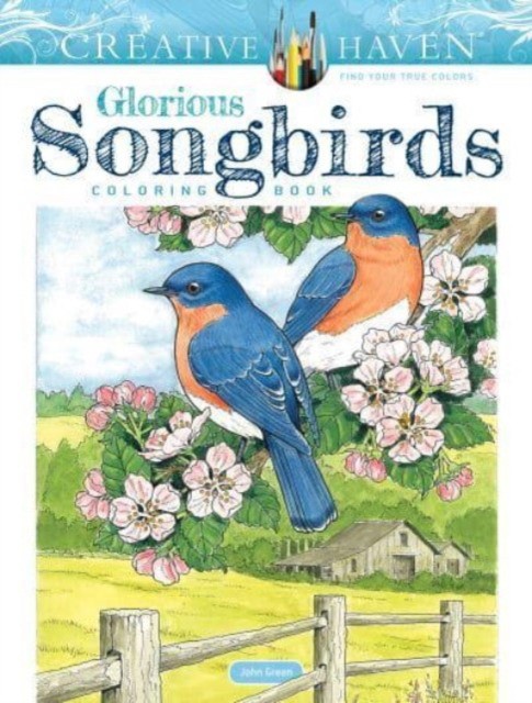 Green John Creative Haven Glorious Songbirds Coloring Book 