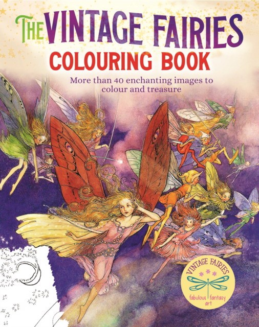 Vintage fairies colouring book 