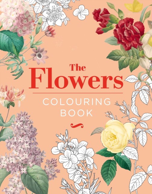 Peter, Gray Flowers Colouring Book 