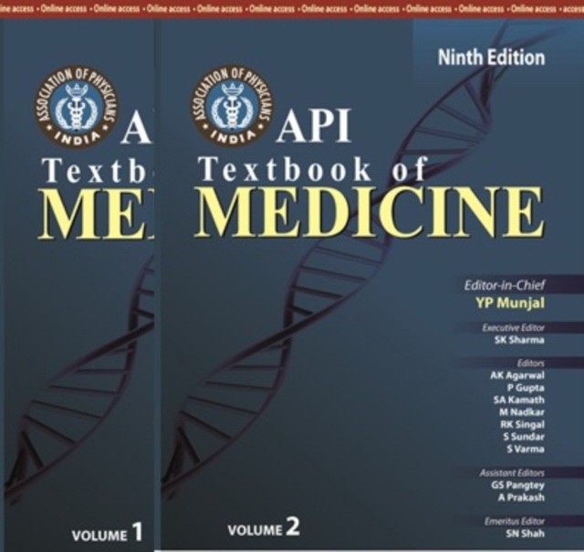 Y P Munjal & Surendra K Sharma API Textbook of Medicine, Ninth Edition, Two Volume Set 