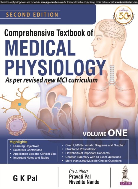 G.K. Pal Comprehensive Textbook of Medical Physiology: Two Volume Set JayPee Brothers. 2019  9789389188011 