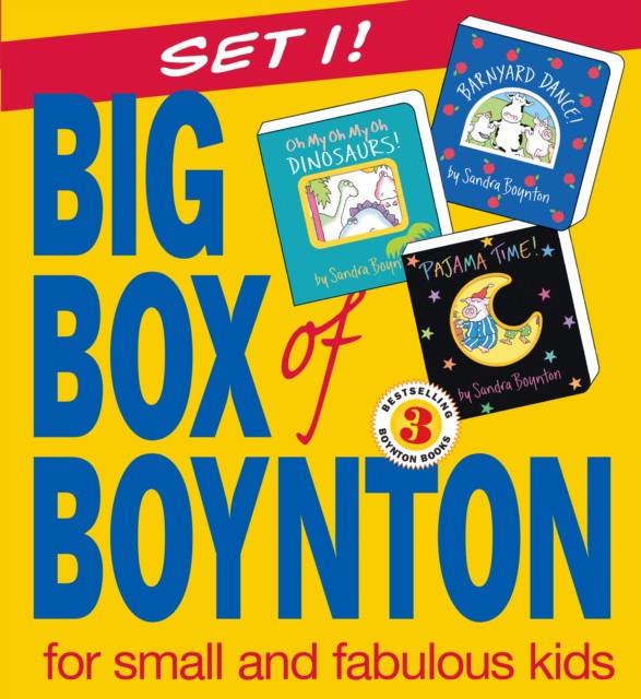 Big box of boynton with barnyard dance! and oh my, oh dinosaurs! and pajama time! 