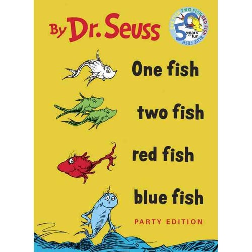 Dr Seuss One fish two fish red fish 