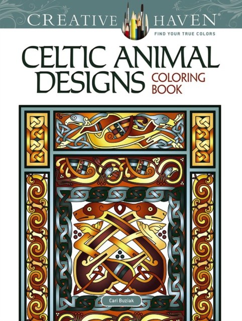 Buziak Cari Creative Haven Celtic Animal Designs Coloring Book 