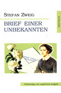 Zweig Stefan Zweig Brief Einer Unbekannten 