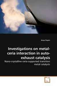 Arup Gayen Investigations on metal-ceria interaction in auto-exhaust catalysis: Nano-crystalline ceria supported transition metal catalysts 