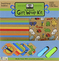 Green Start Gift Wrap Kits: Backyard Babies - From Earth Friendly Materials 