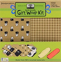 Green Start Gift Wrap Kits: Pandamonium - From Earth Friendly Materials 