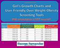 George Fernandez Girl's Growth Charts and User-Friendly Over Weight-Obesity Screening Tools: BMI computation is NOT required (Volume 1) 