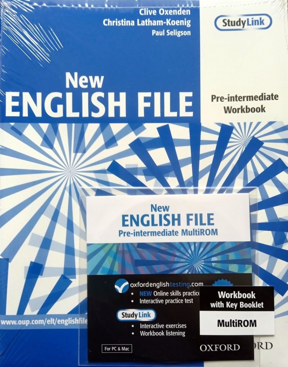 Clive Oxenden New English File Pre-intermediate Workbook with key and MultiROM Pack 