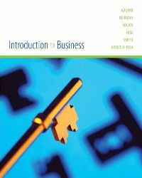 Gaspar Introduction to Business 1e (  ) 