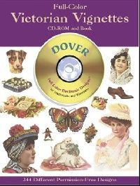 Dover Full-Color Victorian Vignettes CD-ROM and Book 