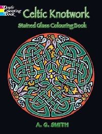 Smith A. G. Celtic Knotwork Stained Glass Colouring Book 