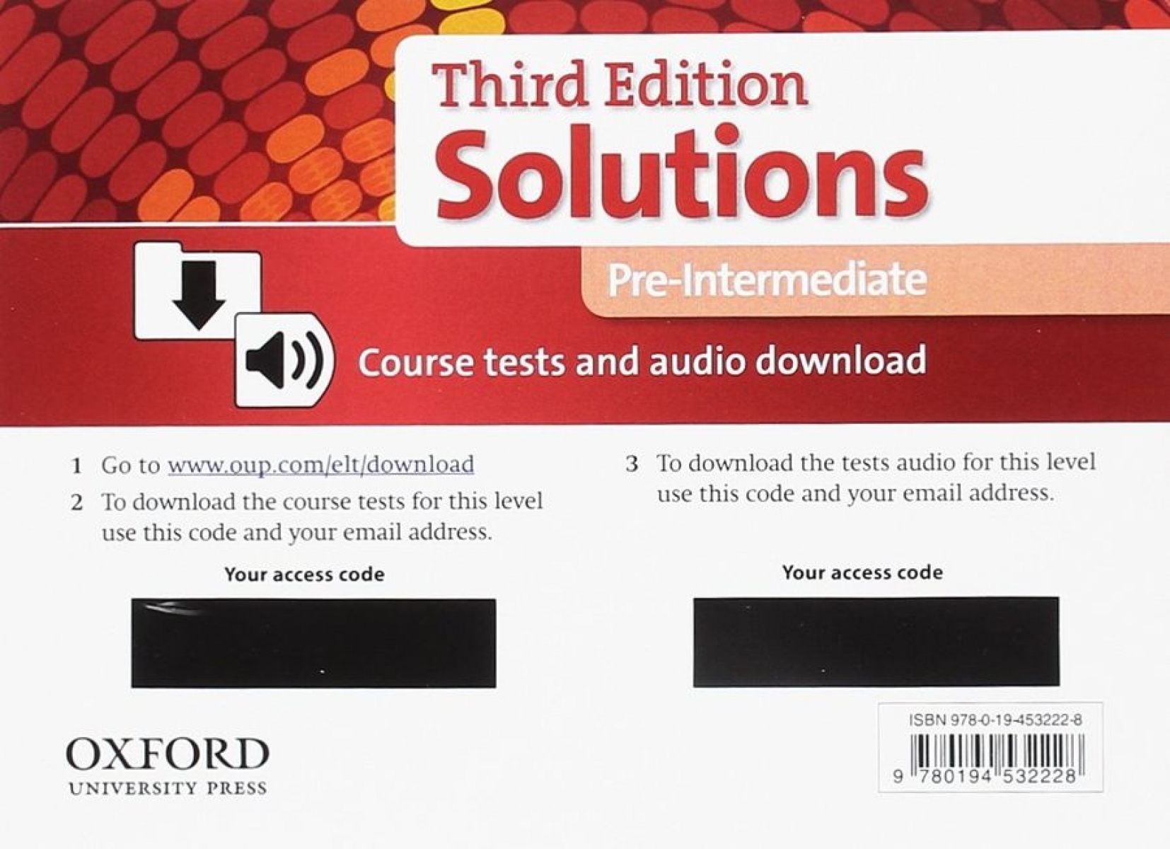   Solutions (3rd edition)  Pre-Intermediate Course Tests and audio download 