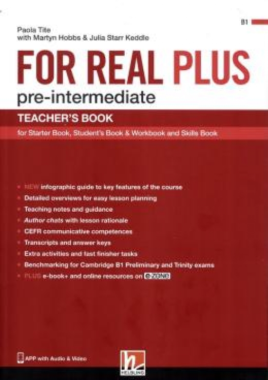 Hobbs M., Starr Keddle J For Real Plus Pre-Intermediate Teacher's book (full) + e-zone 