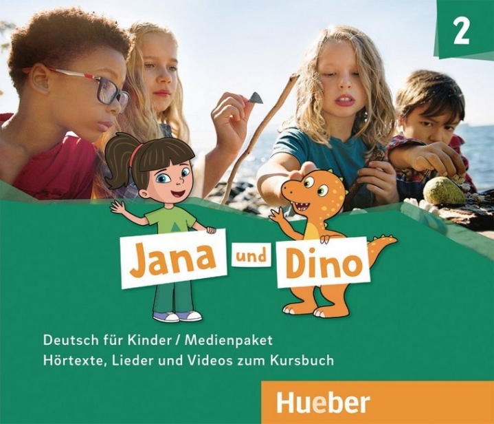 Jana und Dino 2; 2 Audio-CDs und 1 DVD zum Kursbuch / Medienpaket 