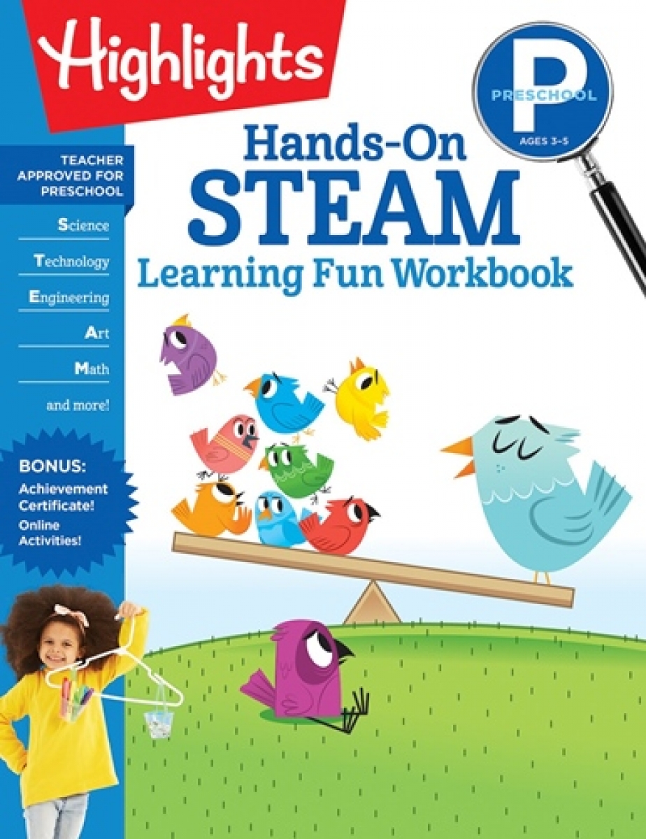 Highlights Preschool Hands-On STEAM Learning Fun Workbook 
