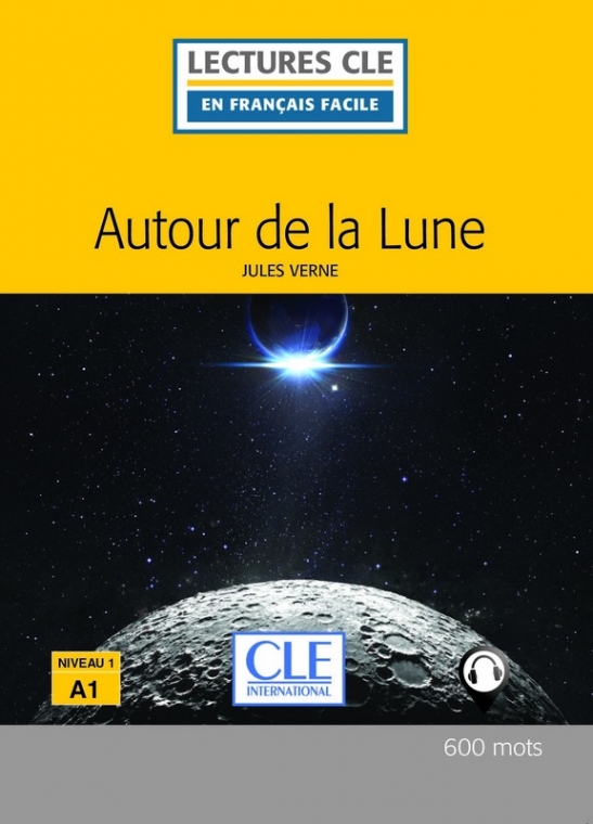 Verne Jules En Francais Facile 1 (A1) Autour de la lune + Audio telechargeable 