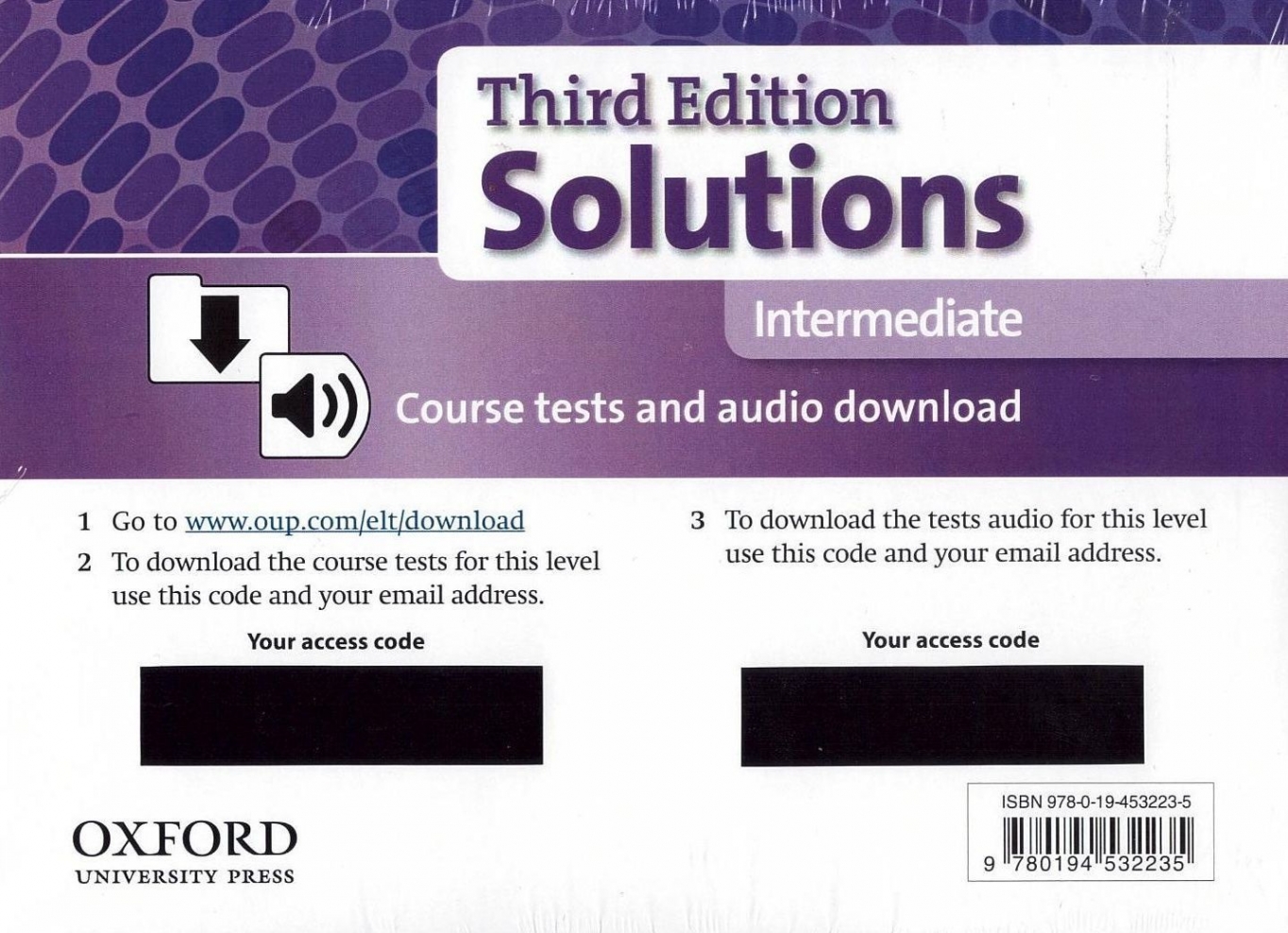 Paul A Davies   Solutions (3rd edition) Intermediate Course Tests and audio download 
