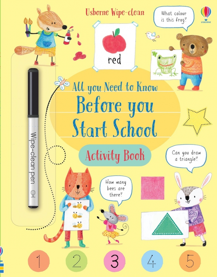 Bathie Holly Usborne Wipe-Clean All You Need to Know Before You Start School Activity Book 