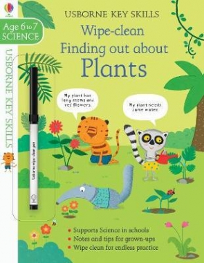Watson Hannah Usborne Key Skills Wipe-Clean Finding Out About Plants 6-7 