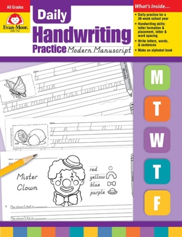 Daily Handwriting Practice: Modern Manuscript, Grades K-6 - Teacher's Edition 