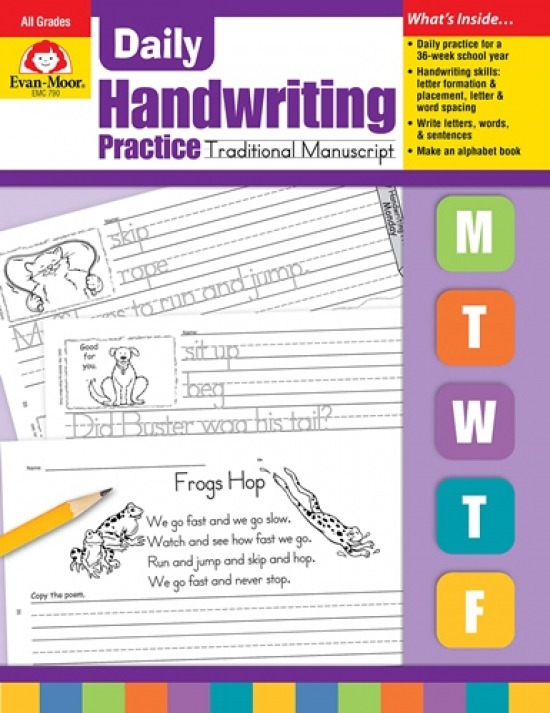 Daily Handwriting Practice: Traditional Manuscript, Grades K-6 - Teacher's Edition 