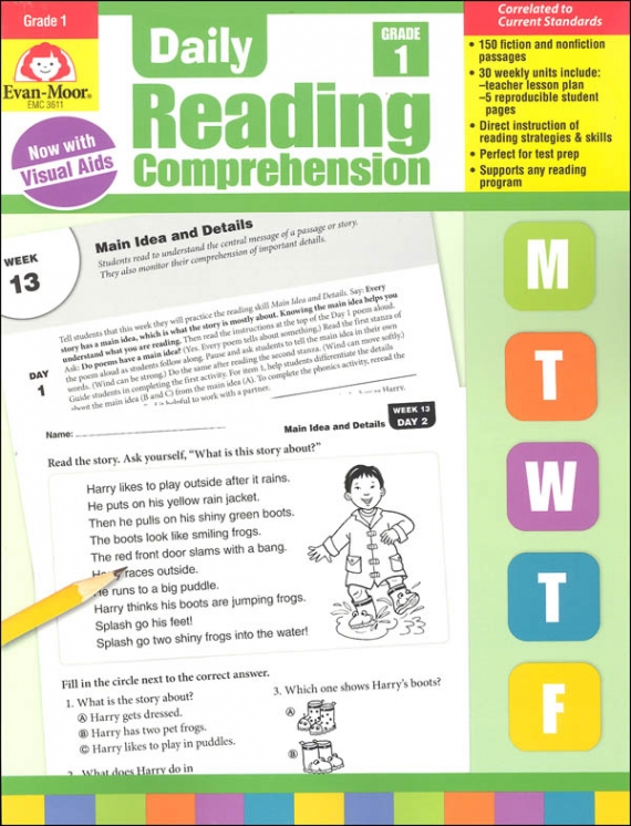 Daily Reading Comprehension, Grade 1 - Teacher's Edition 