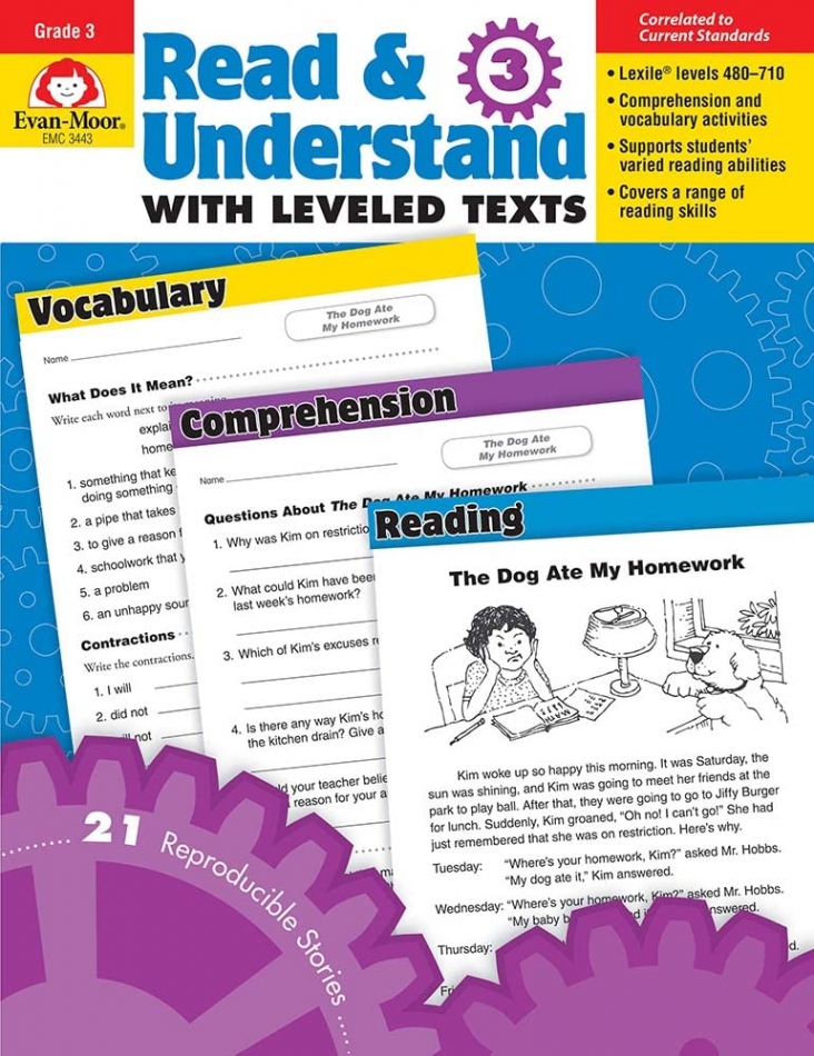 Read and Understand with Leveled Texts, Grade 3 - Teacher Reproducibles 