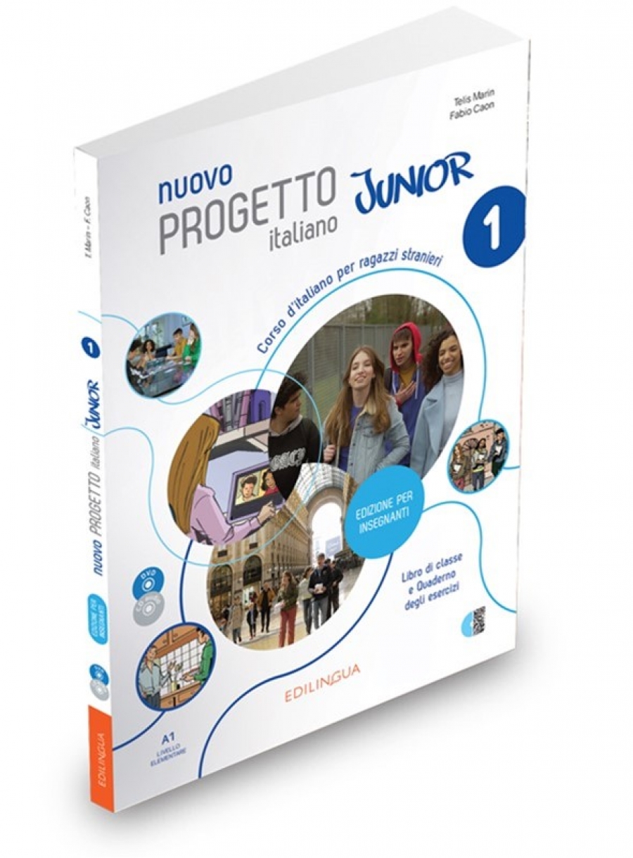 Marin, Telis, Caon, Fabio Nuovo Progetto italiano Junior 1 Edizione per insegnanti+CD+DVD 