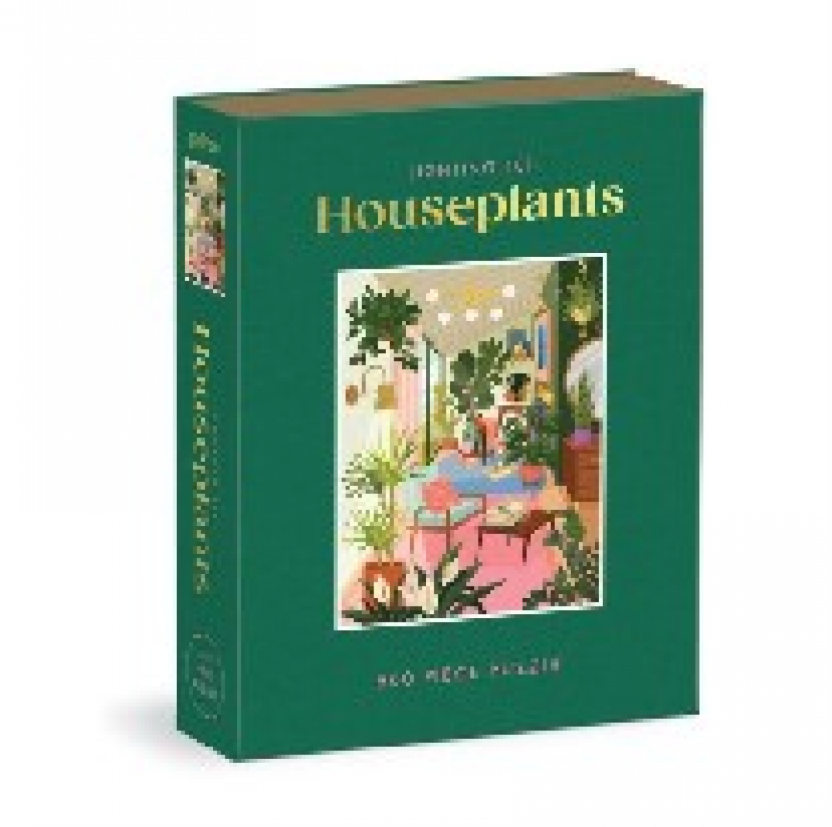 Galison Lighting 101: houseplants 500 piece book puzzle 