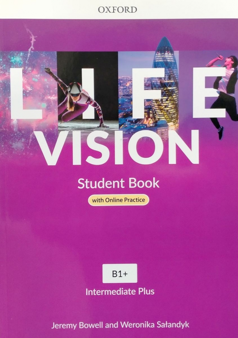 Jeremy Bowell Life Vision Intermediate Plus Student Book with Online Practice 