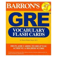 Green, Sharon Barrons GRE Vocabulary Flash Cards 