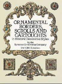 Ornamental Borders,Scrolls and Cartouches in Historic Decorative Styles 