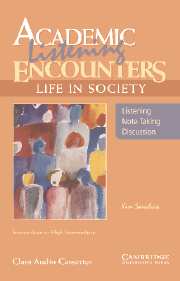 Sanabria . Academic Listening Encounters: Life in Society Class Cassettes 